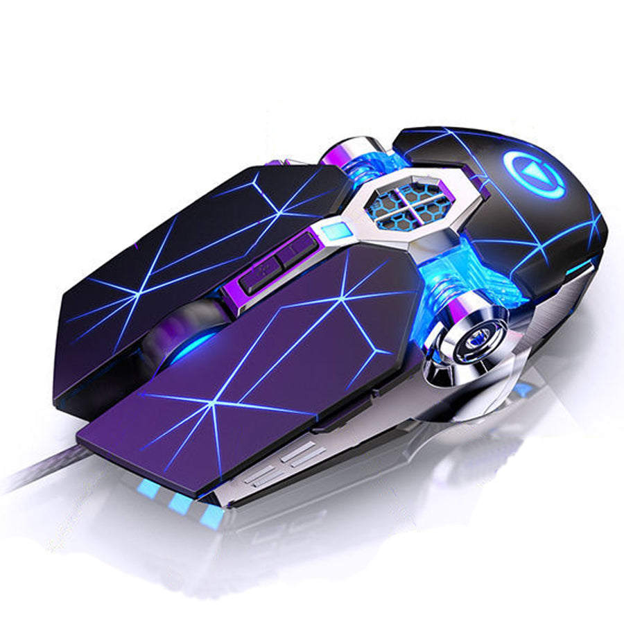 The "Cyber-Mech" Wired Gaming Mouse (Silent Edition) Price: £19.99