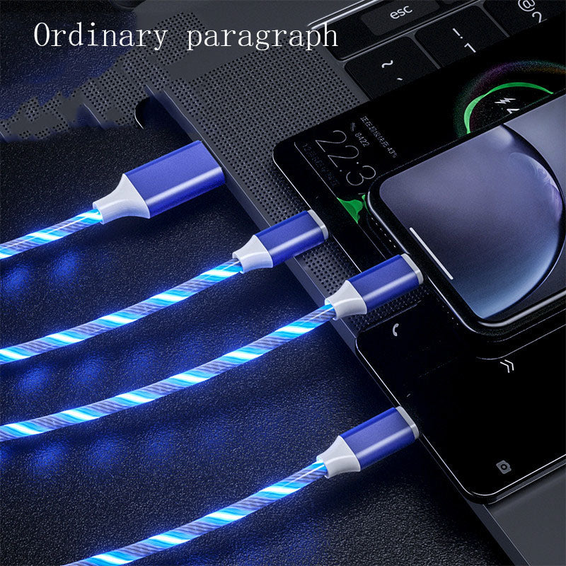 The "Cyber-Flow" 3-in-1 LED Charging Cable (Glow Series)