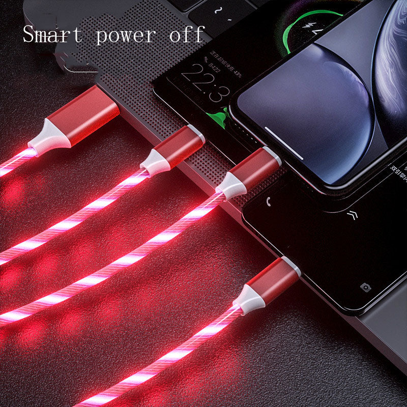 The "Cyber-Flow" 3-in-1 LED Charging Cable (Glow Series)