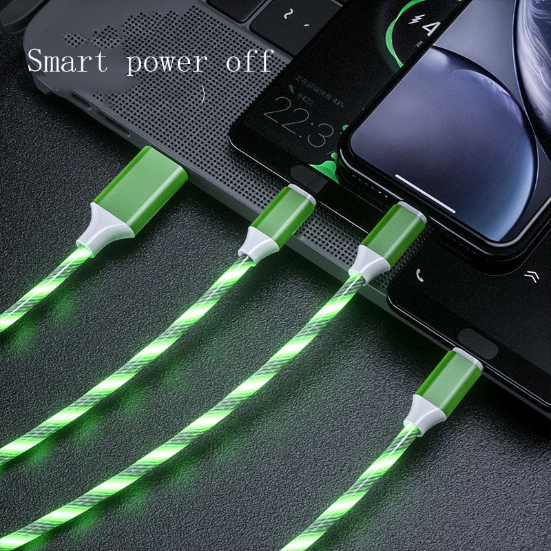 The "Cyber-Flow" 3-in-1 LED Charging Cable (Glow Series)