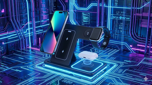 The "Omni-Fold" 3-in-1 Travel Charging Station (Ghost Edition)