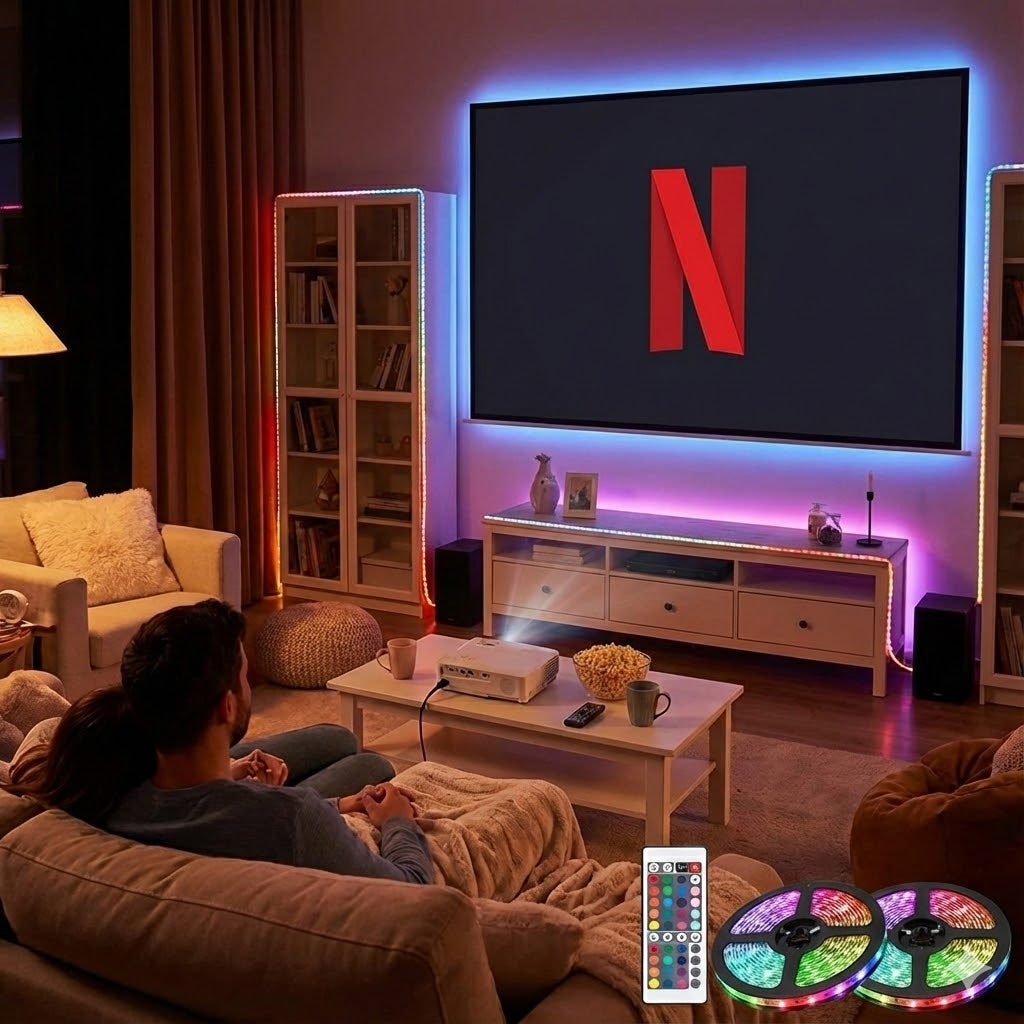 The TechGifty CinemaGlo - Smart LED Mood Lighting (2M)