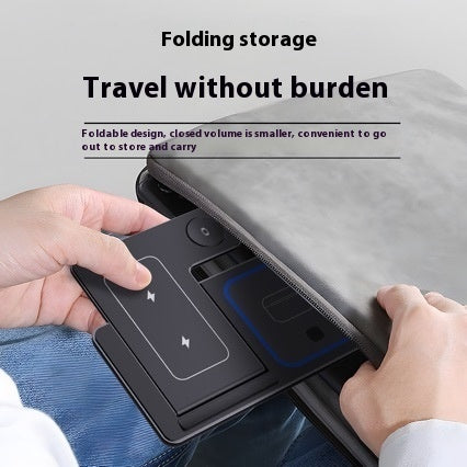 The "Omni-Fold" 3-in-1 Travel Charging Station (Ghost Edition)