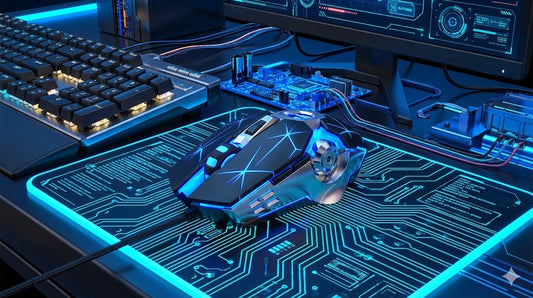 The "Cyber-Mech" Wired Gaming Mouse (Silent Edition) Price: £19.99